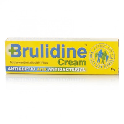 Brulidine Cream packaging on a white background
