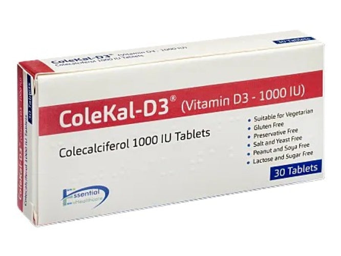 COLEKAL-D3 Vitamin D Supplement 1000IU Tablets x 30