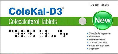 COLEKAL-D3 Vitamin D Supplement 1000IU Tablets x 30 -   COLEKAL EasyMeds Pharmacy