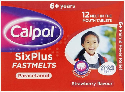 Calpol Six Plus Paracetamol Fastmelts 12 -   Johnson & Johnson EasyMeds Pharmacy