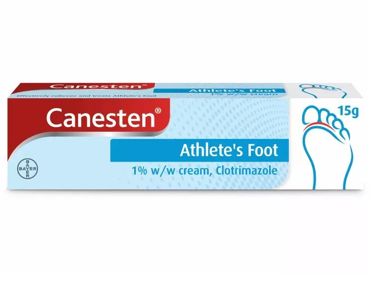 2 x Canesten Athlete's Foot Dual Action Cream (15g)