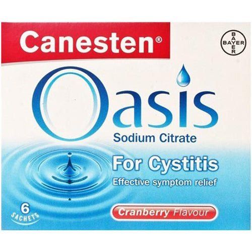 Canesten Oasis for Cystitis Cranberry Flavour 6 Sachets -   Canesten EasyMeds Pharmacy