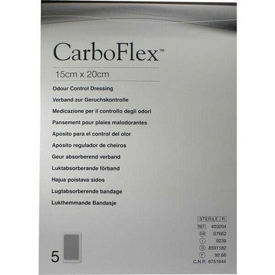 CarboFlex Odour Control Dressings 15cm x 20cm | Pack of 5 -   Carboflex EasyMeds Pharmacy
