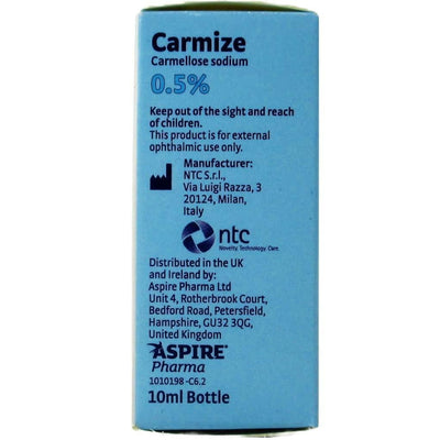 Carmize Carmellose Sodium 0.5% Eye Drops 10ml -   Carmize EasyMeds Pharmacy