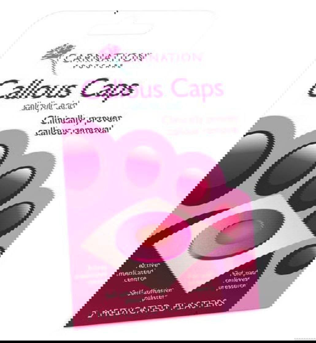 Carnation Callous Caps - 2 Medicated Plasters -   Carnation EasyMeds Pharmacy