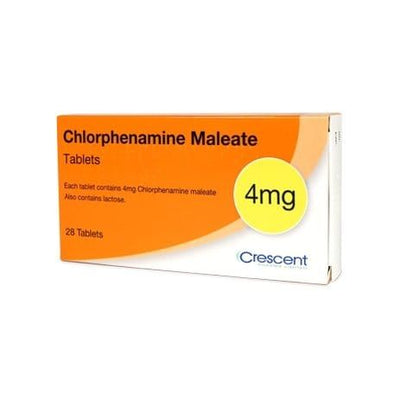 Chlorphenamine 4mg Allergy & Hayfever Relief Tablets - Pack of 28 -   EasyMeds Healthcare LTD EasyMeds Pharmacy