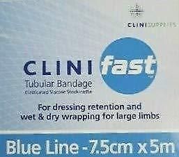 Clinifast Blue Line Tubular Bandage 7.5cm x 5m | Wet & Dry Wrapping -   Clinifast EasyMeds Pharmacy