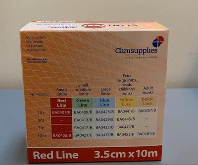 Clinifast Red Line Tubular Bandage 3.5cm Wide x 10m Long -   Clinifast EasyMeds Pharmacy