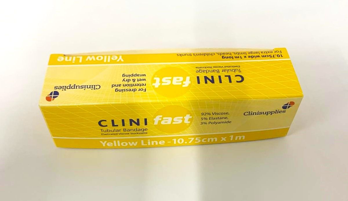Clinifast Yellow Tubular Bandage 10.75cm x 1m -   Clinifast EasyMeds Pharmacy