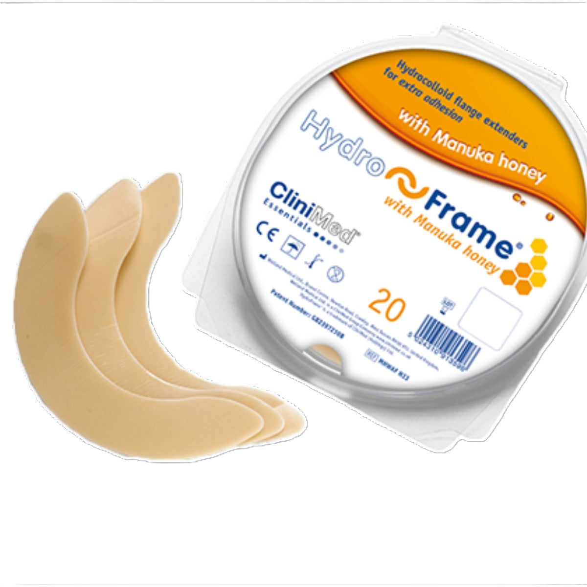 CliniMed Hydroframe Flange Extenders with Manuka Honey x 20