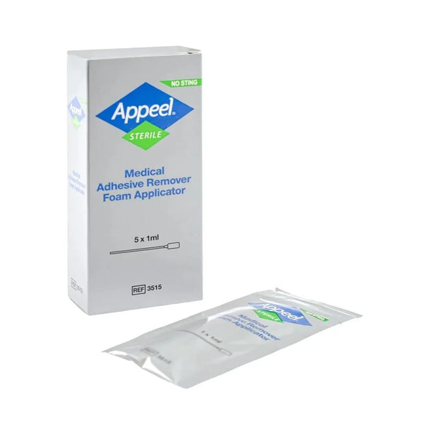 Appeel Medical Adhesive Remover Foam Applicators 1ml x 5 | EasyMeds ...