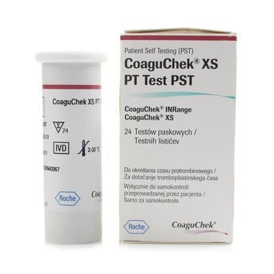 Coaguchek XS PT PST Test Strips x 24 -   Roche EasyMeds Pharmacy