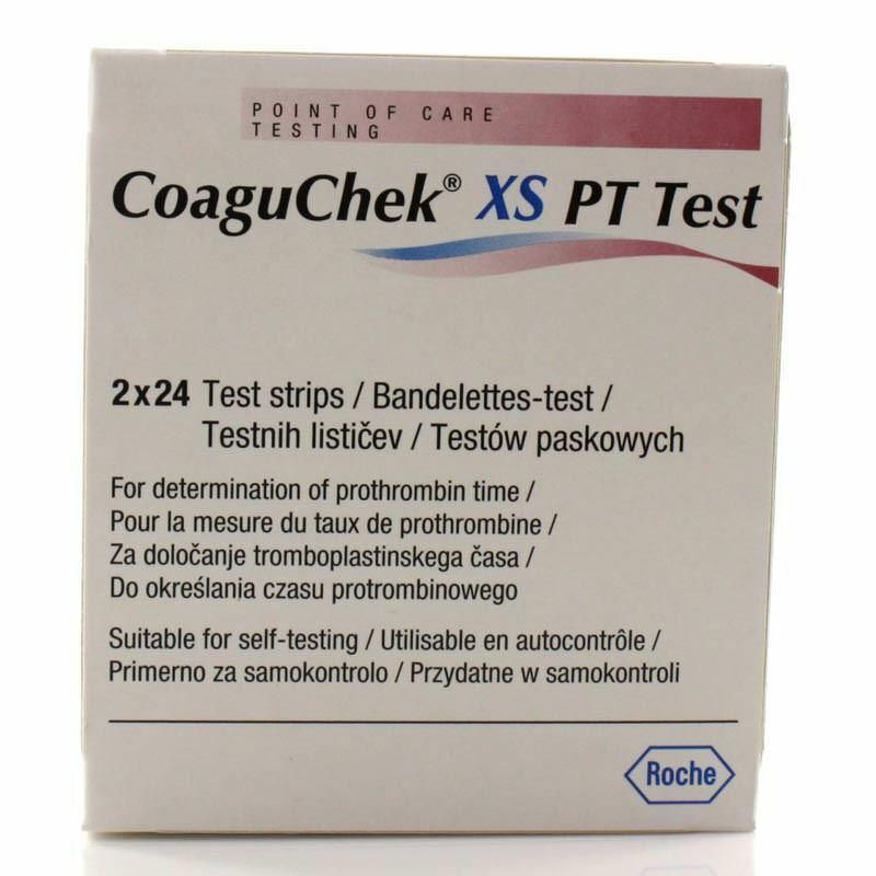 Coaguchek XS PT Test Strips x 48 -   Roche EasyMeds Pharmacy