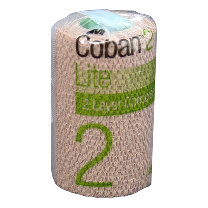 Coban 2 Lite Compression Layer Bandage 7.5cm x 3.5M X 1 Singe Roll