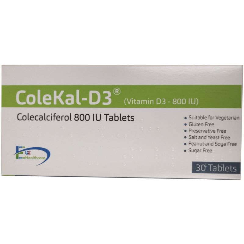 COLEKAL-D3 Vitamin D3 800IU Tablets x 30