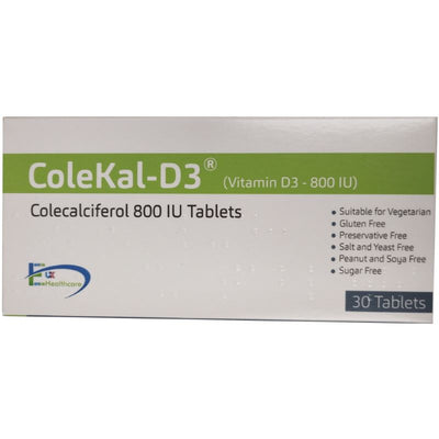 COLEKAL-D3 Vitamin D3 800IU Tablets x 30