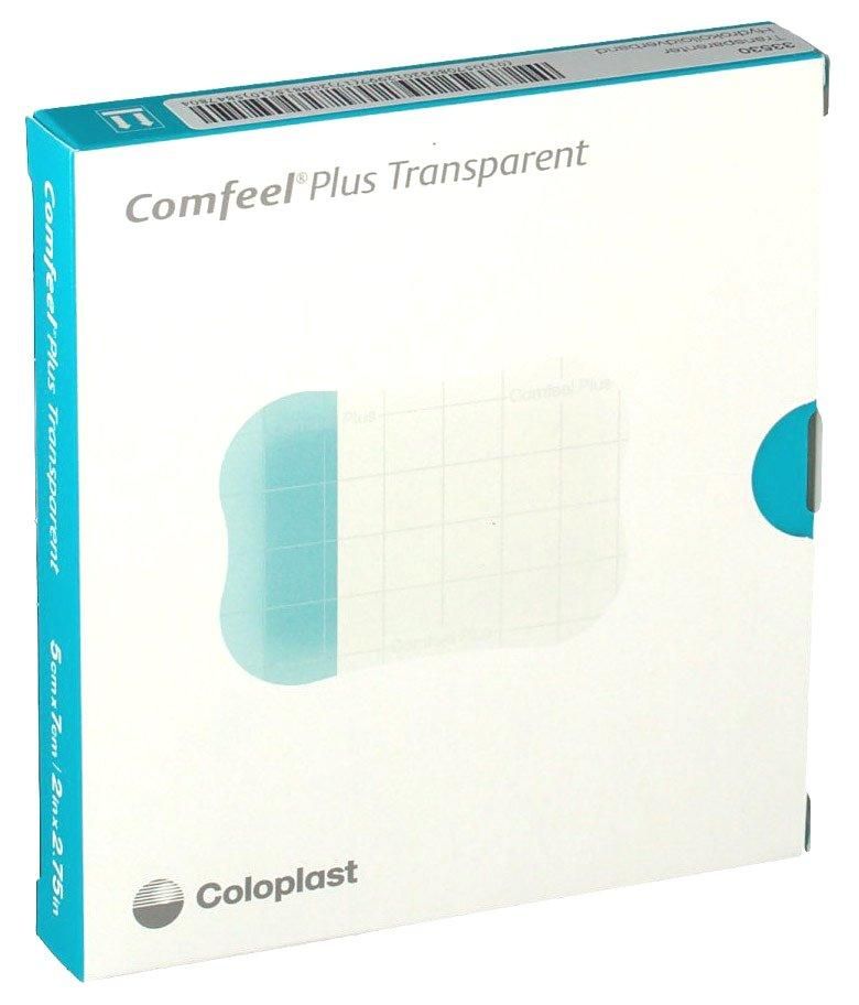 Comfeel Plus Transparent Hydrocolloid Dressings 5cm x 7cm (x10) -   Coloplast EasyMeds Pharmacy