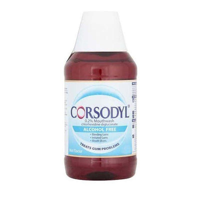 Corsodyl Alcohol Free Mouthwash 300ml Mint -   Glaxo SmithKline EasyMeds Pharmacy