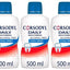 Corsodyl Daily Care Alcohol Free Cool Mint Mouth Wash 500ml - Pack of 3