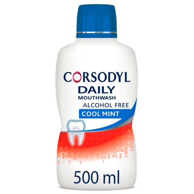Corsodyl Daily Cool Mint Mouthwash 500ml