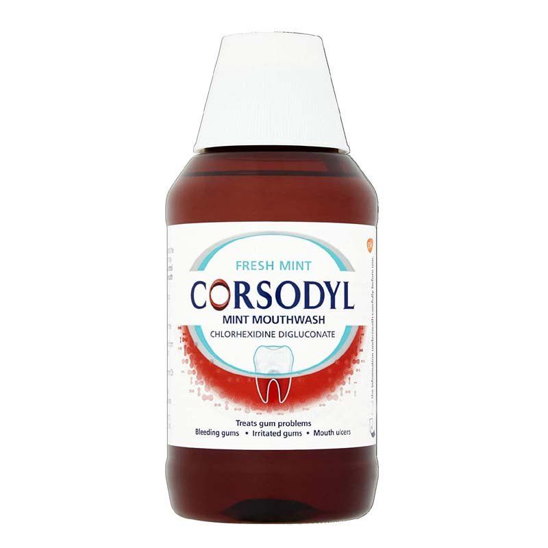 Corsodyl Mouth Wash Mint 300 ml -   Glaxo SmithKline EasyMeds Pharmacy