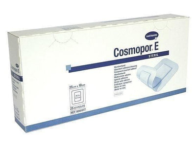 Cosmopor E Sterile Adhesive Wound Dressings 35cm x 10cm x 25 Surgical Cuts Burns -   Hartmann EasyMeds Pharmacy