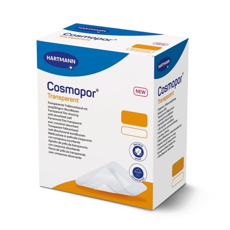 Cosmopor Transparent (Previously Hydrofilm Plus) Film Dressing 9cm x 15cm x 25 -   Paul Hartmann EasyMeds Pharmacy