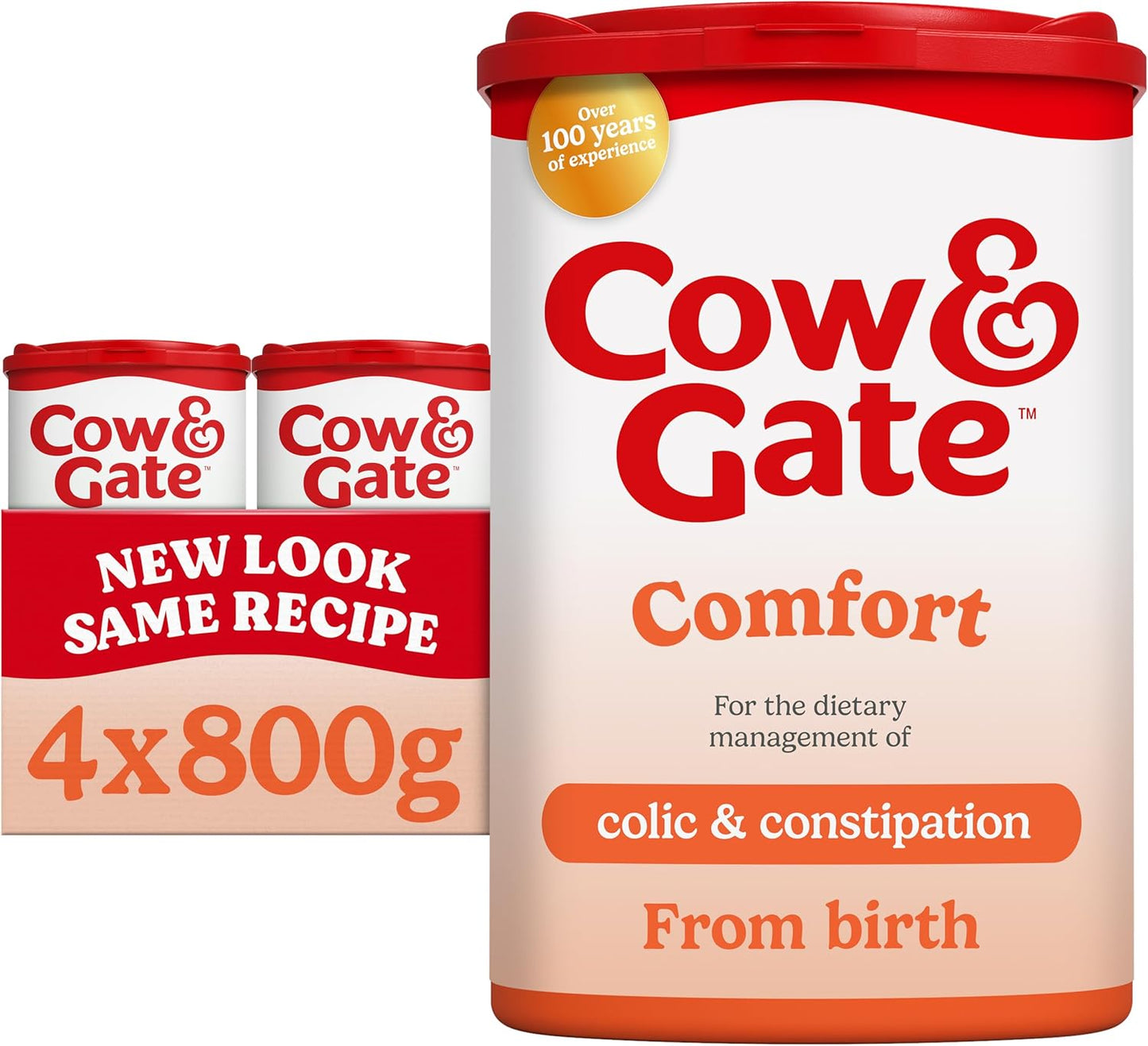 Cow & Gate Comfort Milk Birth to 12mnths 800g x 4