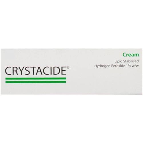 Crystacide Lipid Stabilised 1% Hydrogen Peroxide Cream - 25g -   REIG JOFRE UK LTD EasyMeds Pharmacy