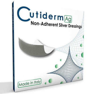 Cutiderm AG Non-Adherent Silver Wound Dressings 10cm x 10cm x 5 -   Cutiderm EasyMeds Pharmacy