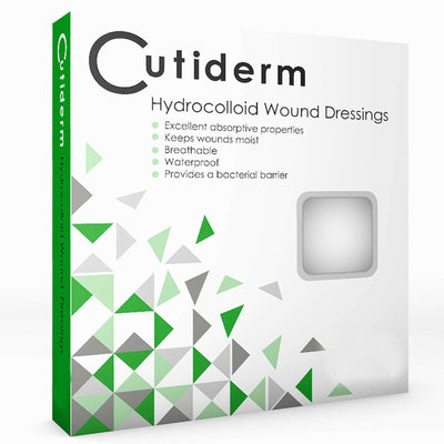 Cutiderm Sterile Hydrocolloid Adhesive Wound Dressing 7.5cm x 7.5cm x 10 -   Cutiderm EasyMeds Pharmacy