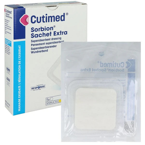 Cutimed Sorbion Sachet Extra Dressing 5cm x 5cm x 5