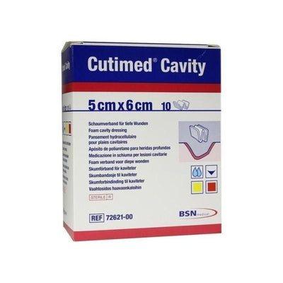Cutimed Cavity Dressings x 10 (Choose Size)  Sterile Foam Absorbent Conformable -   BSN Medical EasyMeds Pharmacy