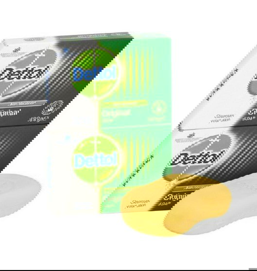 Dettol Anti-Bacterial Original Soap 2 x 100 g - Pack of 3 (Total 6 Bars) -   Reckitt Benckiser EasyMeds Pharmacy