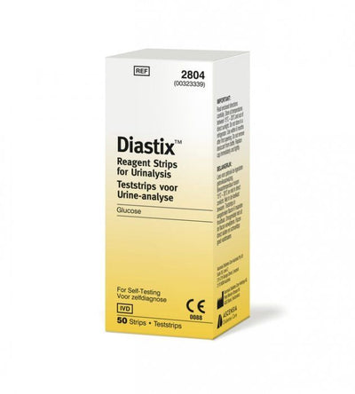 Diastix Reagent Strips For Urinalysis To Test Urine Glucose - 50 Strips -   Siemens EasyMeds Pharmacy