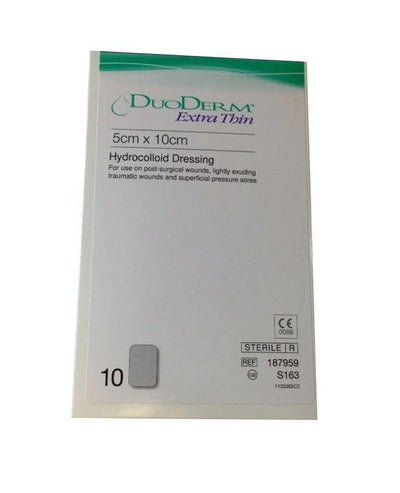 Duoderm Extra Thin 5cm x 10cm Hydrocolloid Dressing (s) Pressure Wounds -   Convatec EasyMeds Pharmacy