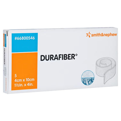Durafiber Non-woven Gelling Fibre Dressings 4cm x 10cm x 5