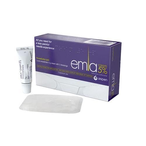 EMLA Cream 5% 5g & 2 Dressings -   Aspen Medical EasyMeds Pharmacy