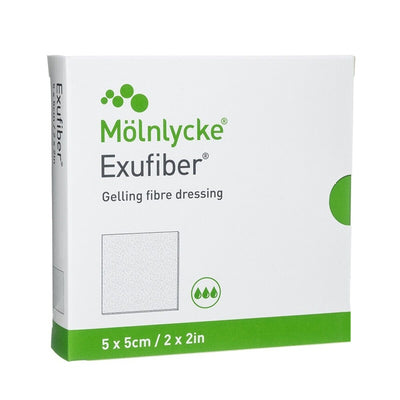 Exufiber Nonwoven Fibre Dressings 5cm x 5cm
