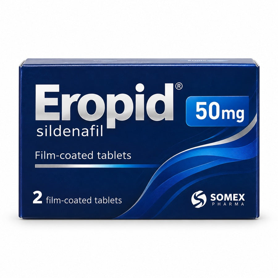 Eropid 50mg sildenafil 2 tablet pack front