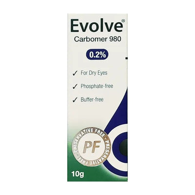 EVOLVE Carbomer Eye Gel 10g | Dry Eyes