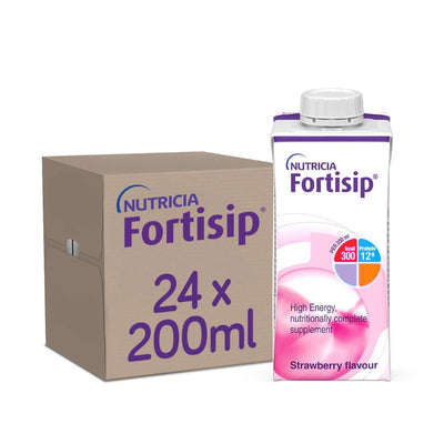 24x Fortisip Strawberry 200ml | Milkshake Style Nutritional Drink