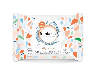 Femfresh Freshening & Soothing Hygiene Wipes 25 x 6 Packs