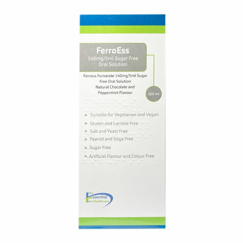 FERROESS Ferrous fumarate 140mg/5ml Syrup 300ml (Galfer Syrup Equivalent)