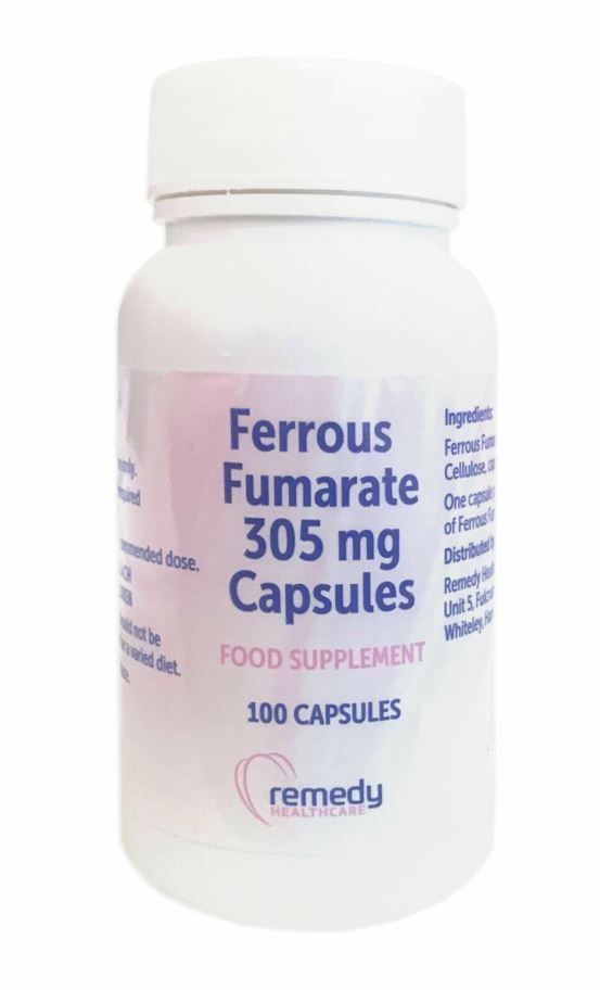 Ferrous Fumarate 305mg Capsules x 100 (Generic equivalent to Galfer capsules)