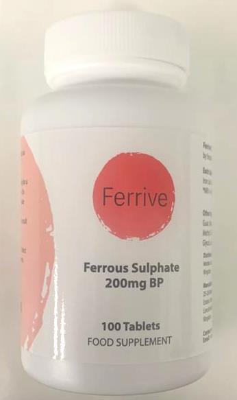 Ferrous Sulphate 200mg 6 Packs of 100 - Iron Tablets