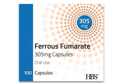 Ferrous Fumarate 305mg Capsules x 100 (Galfer capsules Alternative) -   EasyMeds Healthcare LTD EasyMeds Pharmacy