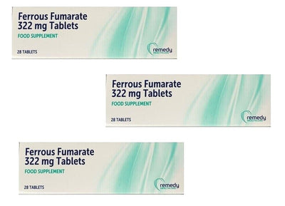 Ferrous Fumarate 322mg Iron Tablets - Packs of 28