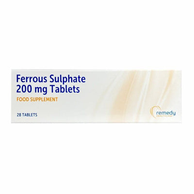 Ferrous Sulphate 200mg Iron Tablets - Packs of 28 Multi Quantity -   Essential EasyMeds Pharmacy