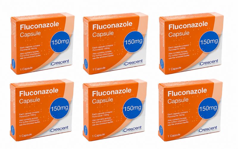 Fast Thrush Treatment Single Dose Fluconazole 150mg x 6 Capsules
